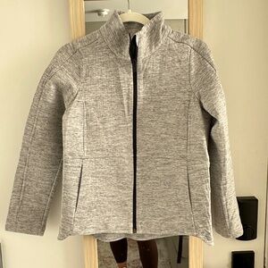 LuLuLemon Gray zipper jacket with black contrast